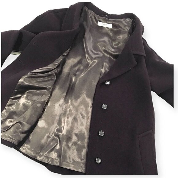 Prada wool dark‎ burgundy/brown  short coat, Size 44 Italian (US 10) - Picture 5 of 15